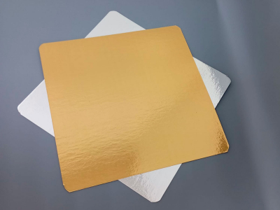 Подложка 290*290 мм. Золото/серебро 0,8 мм.