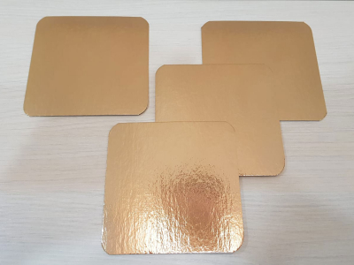 Подложка 175*175 мм. Золото  0,8 мм.